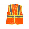 WORKTEAM High Visibility Vest Contrast Bias Trim Fluor C3620