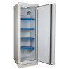 Tall fireproof safety cabinet, 90 minutes, 1 door for lithium-ion batteries, 4 shelves + fire extinguisher