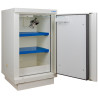 Armoire de sécurité ignifuge 90 minutes, 1 porte pour batteries au lithium-ion, avec 2 étagères E48LI + 1 EX100LI (extincteur)