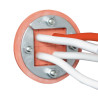 Durchführung für Kabel mit feuerfestem Kabel