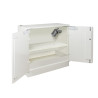 Foosted 2 -door desktical cabinet for pre -chipado lithium batteries with 1 x E06Li + 1 x ex100li (extinguisher) shelf (extingui