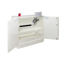 Pendulaire ignifuge pour piles au lithium de 2 portes pré-équipées avec 1 x rack E06LI + 1 x VIG190