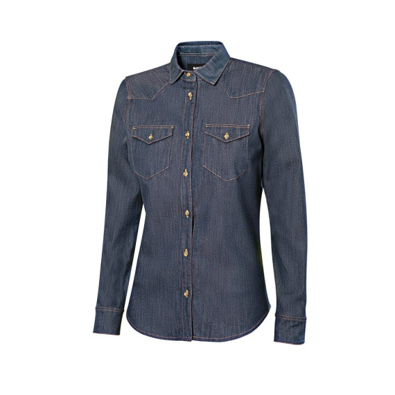 Camisa denim stretch manga larga mujer 405007S