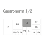 Transparent airtight container Gastronorm 1/2 12470 DENOX-FAMESA