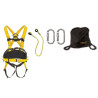 Fall prevention kit with harness