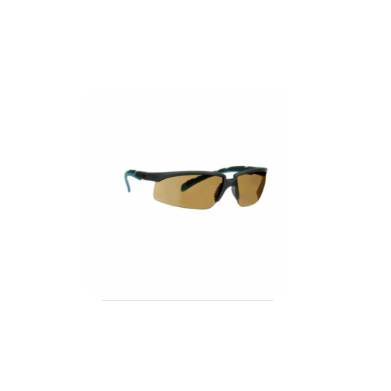 Gafas de lente marrón con patillas grises y azules-verdes, anti-empañante Scotchgard TM (K&N) 3M