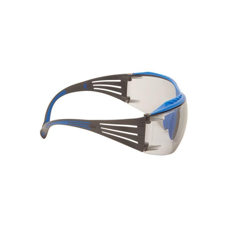 Gafas protectoras de montura azul/gris con recubrimiento antiempañante Scotchgard (K&N) 3M. REF: SF407XSGAF-BLU