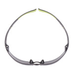 Grey Lens-Schutzbrille, schwarzer und grüner Halterung, Anti-Legiform 3m. REF: SF402AF