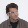 Kratzfeste, farblose Sicherheitsbrille 3M