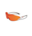 ULTIMATE COMFORT PC 2846 orange lens safety glasses anti-scratch and anti-fog UV protection 3M