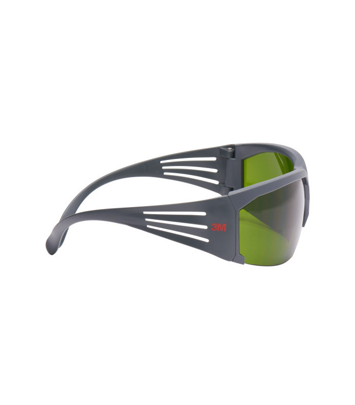 Les lunettes de protection à lunettes de protection de couleur 3 pour soudage de monture grise, anti rayures SecureFitTM 3M