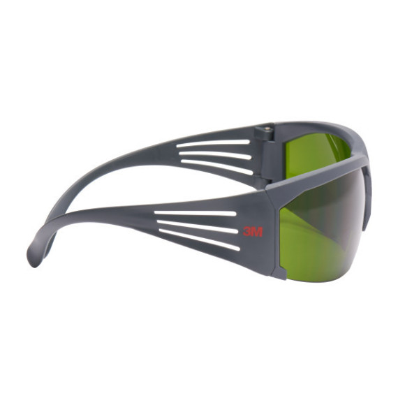 Schutzbrille mit Augenfarbe 3 für das Schweißen, grauer Rahmen, kratzfest SecureFit™ 3M
