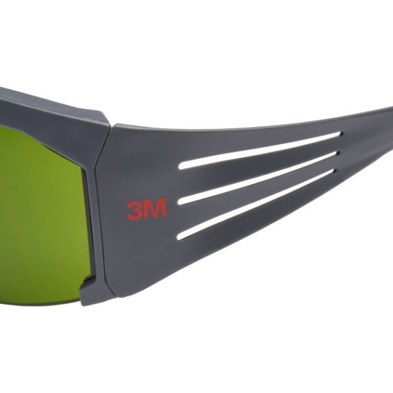 Schutzbrille mit Augenfarbe 3 für das Schweißen, grauer Rahmen, kratzfest SecureFit™ 3M