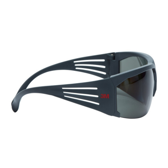 Sichere, kratzfeste, graue polarisierte Sicherheitsbrille mit grauem SecureFit-Rahmen SF611AS 3M