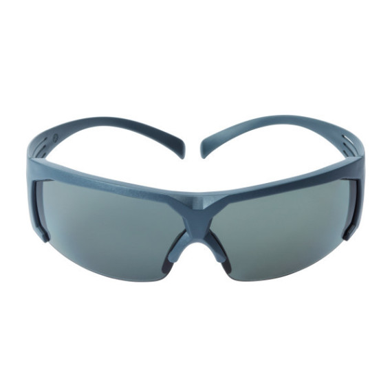 Óculos de segurança resistentes com lente cinza polarizada antirrisco de armação cinza SecureFit de SF611AS 3M