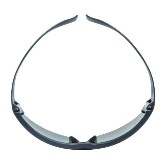 Gray polarized scratch-resistant safety glasses with gray SecureFit frame SF611AS 3M