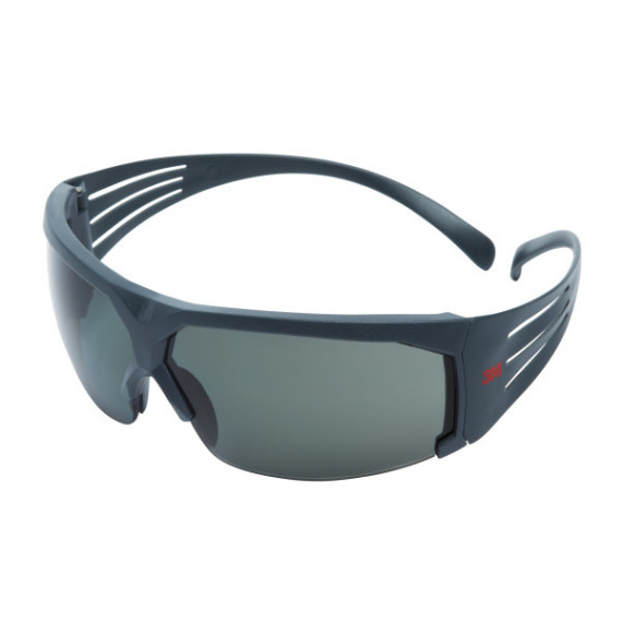 Gray polarized scratch-resistant safety glasses with gray SecureFit frame SF611AS 3M