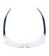 Colorless Class 1 safety glasses cover with standard temples 3M