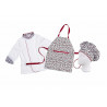 Set da cucina per bambini - giacca, grembiule e cappello per WSK5001 WORKTEAM