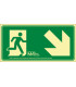 B11140 Signal Little Staircase Output Right (Single Pictogram) Luminescent