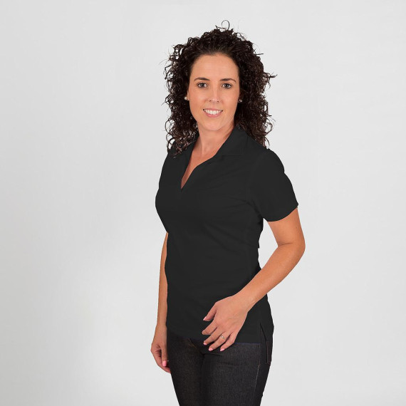 Polo de mujer transpirable Interlock mangas cortas UNIFORMES GARY'S 850002