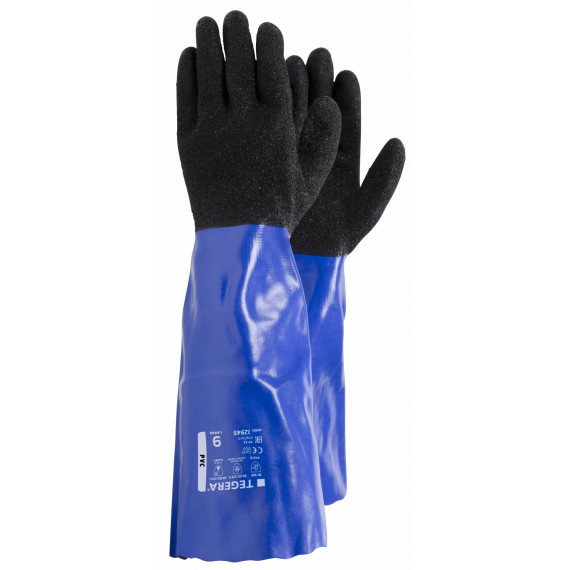 Chemical protection gloves with extra-long cuff TEGERA CHEMFORCE 12945 (12 pairs)