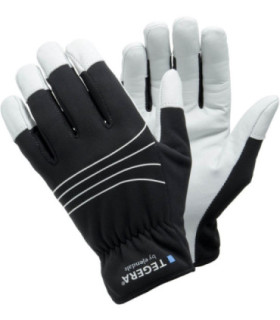 Gants en cuir non doublés Cat II avec revers imperméable TEGERA 294 (6 paires)