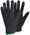 Gant en coton noir avec des points en vinyle TEGERA 925 (12 paires)