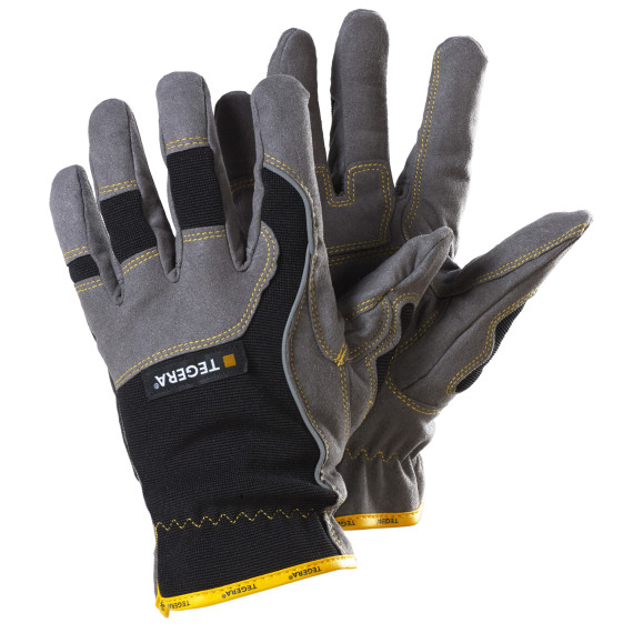 Gants en cuir synthétique haute protection au niveau de la paume et des articulations TEGERA 9205
