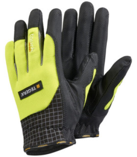 Guantes para montaje alta visibilidad apto pantalla táctil TEGERA 9123 (6 pares)