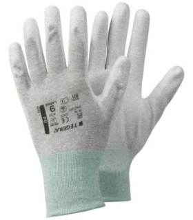 Work gloves with ESD protection and PU coated palm TEGERA 811 (12 pairs)