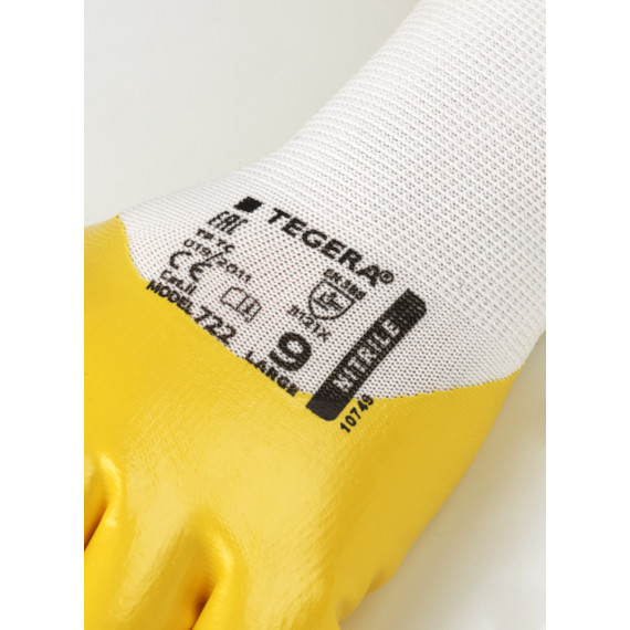 Gant en nitrile hydrophobe, résistant à l'huile TEGERA 722 (12 paires)