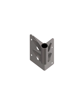 Base screwing to cement or steel corner.