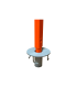 Embedded base encaveable on soft cement. Flush Floor Base