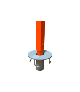 Base embebida encastrable sobre cemento blando. FLUSH FLOOR BASE