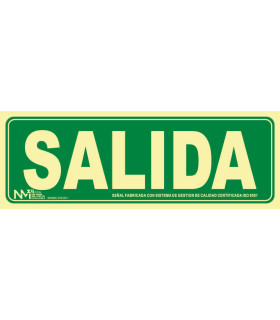 Set of evacuation Luminescent output Sekureco