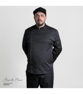 Giacca da cucina unisex con pannelli in tessuto piqué COOLMAX maniche lunghe ANUBIS UNIFORMES GARY'S 930006