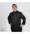 Chef jacket with left chest pocket, semi-fitted model AGNI UNIFORMES GARY'S 930011.