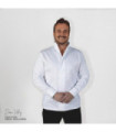 Giacca GASTROCHEF unisex a maniche lunghe con chiusura centrale di colore bianco MOMO UNIFORMES GARY'S 930022