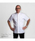 Veste de cuisine à manches courtes, meilleur ajustement, unisexe couleur blanche LOKI UNIFORMES GARY'S 930017