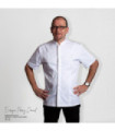 Short sleeve chef jacket, better fit, unisex, white color LOKI UNIFORMES GARY'S 930017