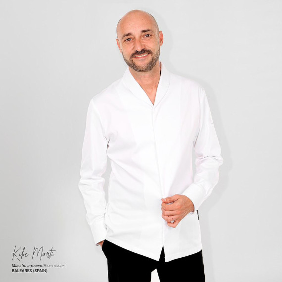 Chef jacket with shawl collar for men VALI UNIFORMES GARY'S 930014