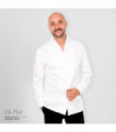 Chef jacket with shawl collar for men VALI UNIFORMES GARY'S 930014