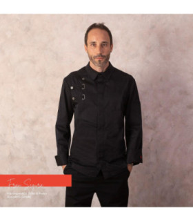 Jaqueta Gastrochef de manga longa com colarinho tipo camisa vulcano UNIFORMES GARY'S 930007