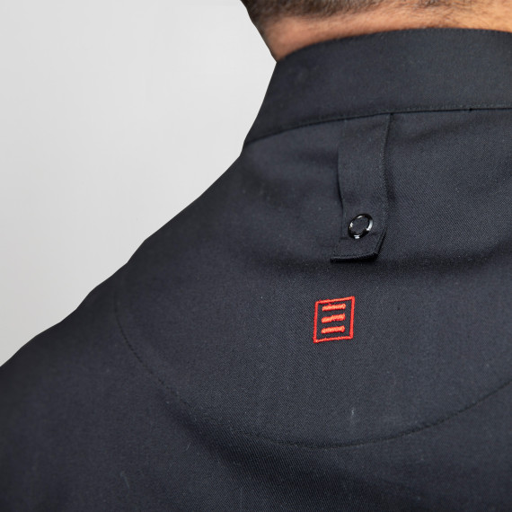 Giacca da cucina unisex con chiusura a clip in tessuto idrorepellente OSIRIS UNIFORMES GARY'S 930001