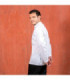 Giacca da cucina unisex con chiusura a clip in tessuto idrorepellente OSIRIS UNIFORMES GARY'S 930001