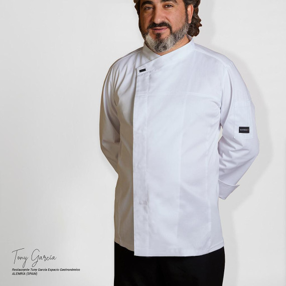 Chaqueta de chef Gastrochef cuello mao cruzado Unisex CIRCE UNIFORMES GARY'S 934500