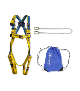 Système de rétention avec harnais et corde de connexion irudek gorbea