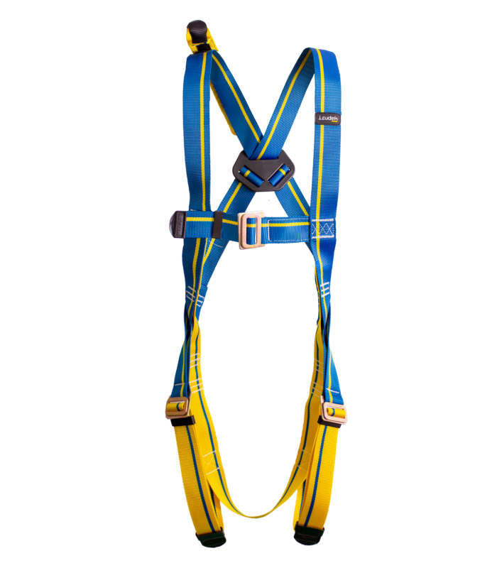Anti-fall kit with light plus 1 harness and connecting rope Irudek Himalayan Eco