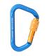 Folie, Aluminiumkarabiner mit automatischem Verschluss Idek 991 blau